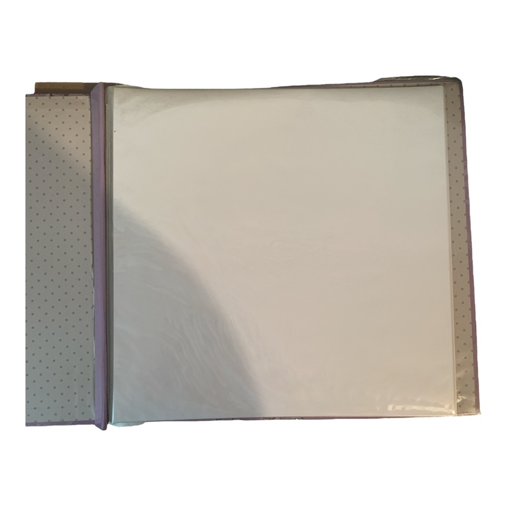 MBI Scrapbook Purple Floral Family 20 Pages 12 Inch X 12 Inch White Pages 865362 - Picture 4 of 4
